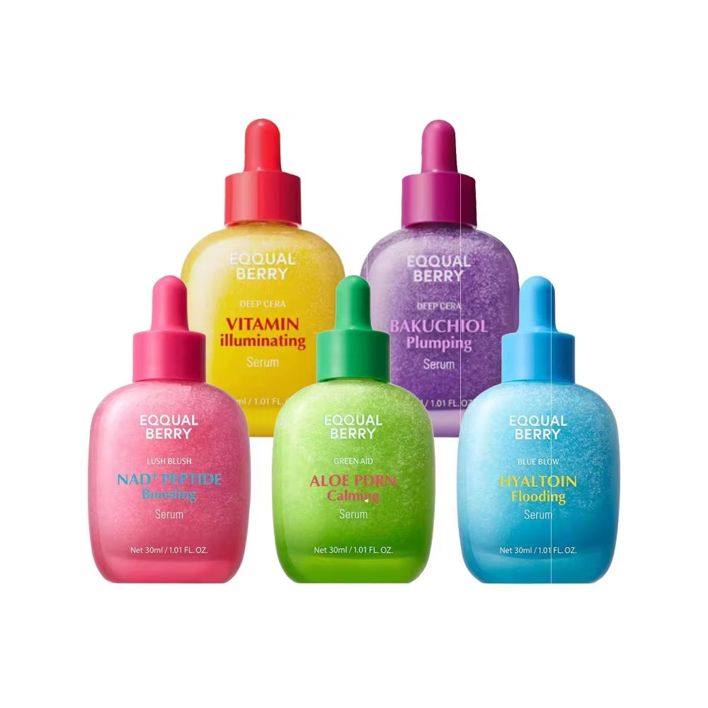 EQQUAL BERRY 30Ml Firming Serum Set - Deeply Nourishing Lightweight Moisturizing Korean Skincare Tighten Pores Reduce Fine Lines
