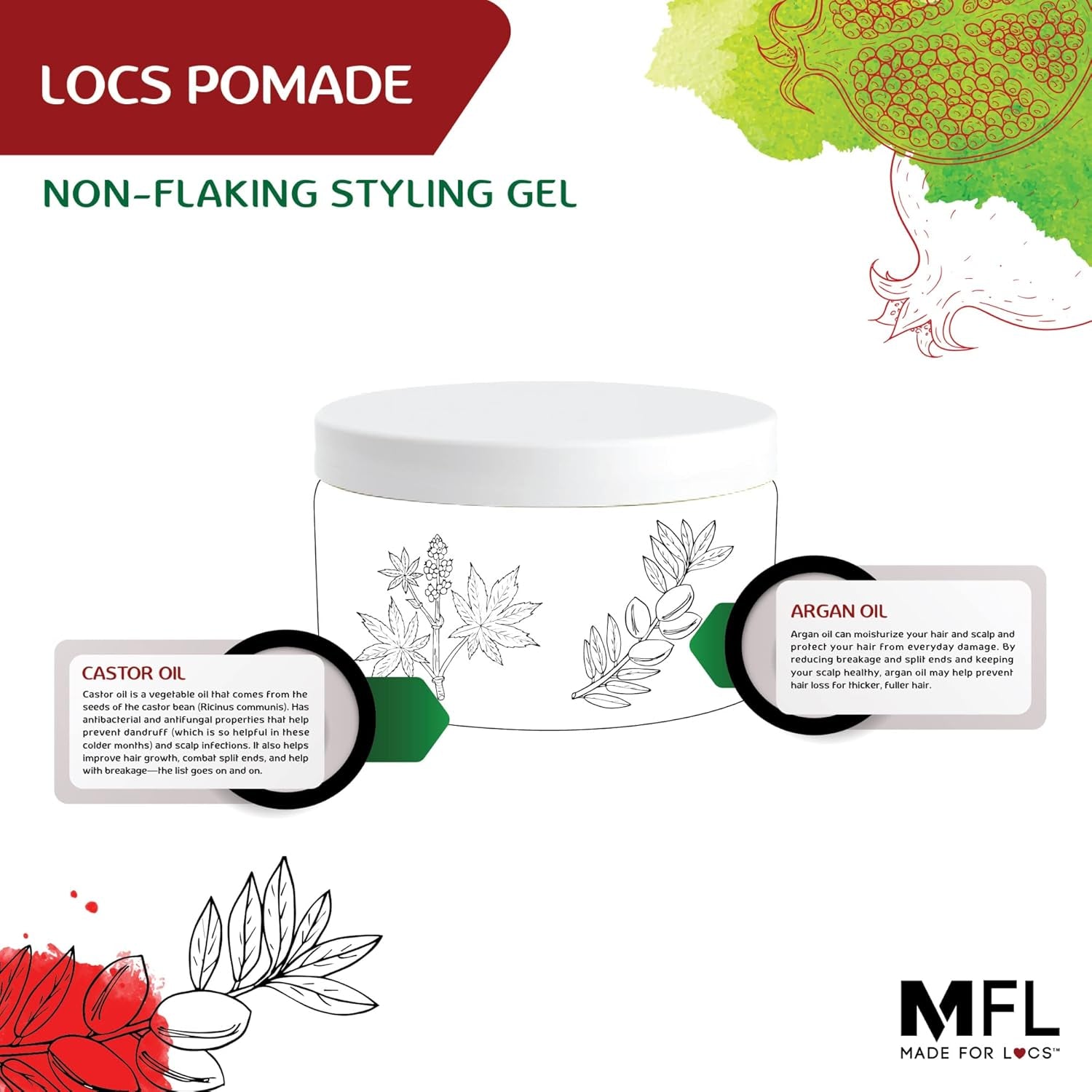 Made For Locs Retwisting Firm Hold Styling Pomade | Gel |