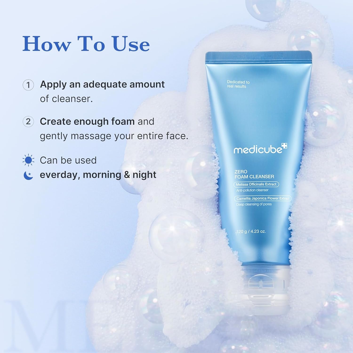 Zero Foam Cleanser for Sensitive Skin - Sebum Control, Moisture Balance, and Pore Minimization