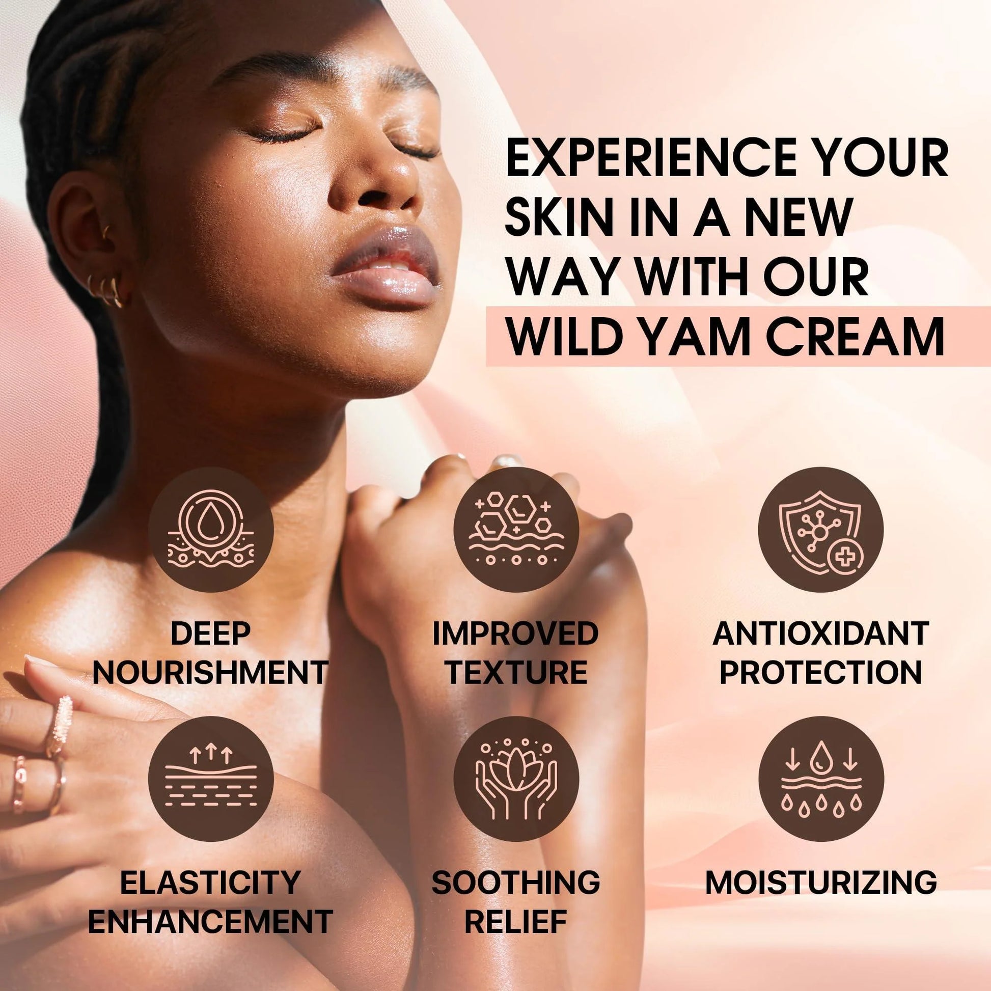 Wild Yam Cream for Hormone Balance Deep Moisturizing Hormone Support