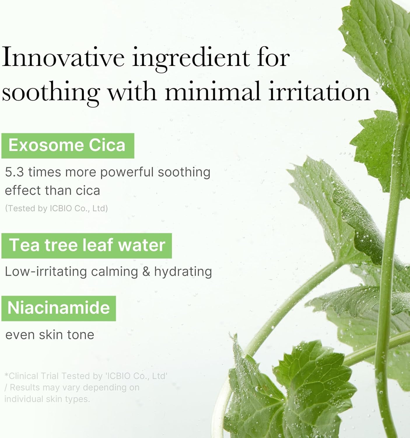 Exosome CICA Tea Tree Calming Toner Pads for Sensitive Skin with Centella Asiatica Help Reduce Redness & Breakouts. Low-Irritating & Hydrating Daily Care, Korean Skincare