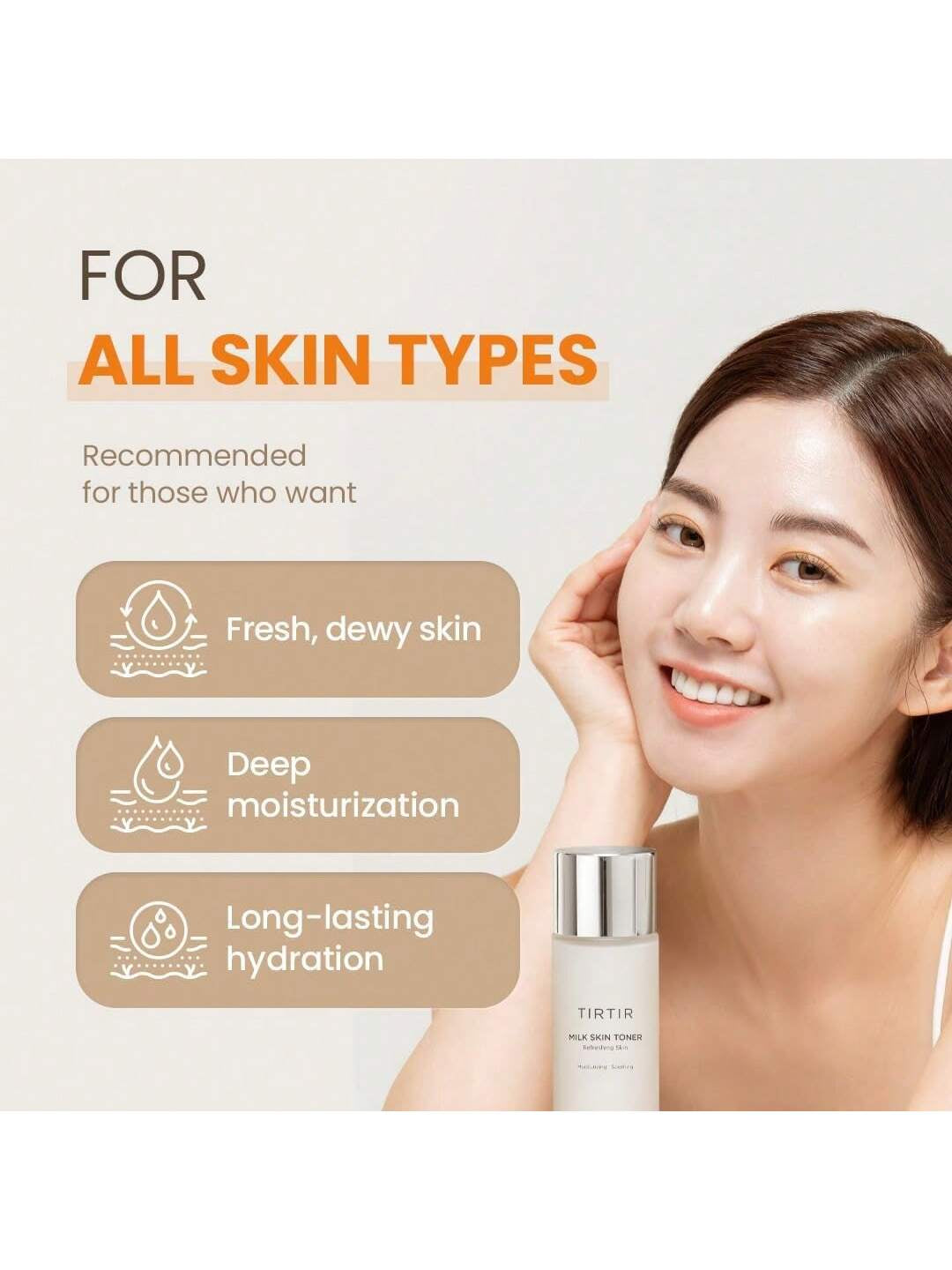 TIRTIR Milk Skin Toner | Deep Moisturizing, Hydrating & refreshing Toner