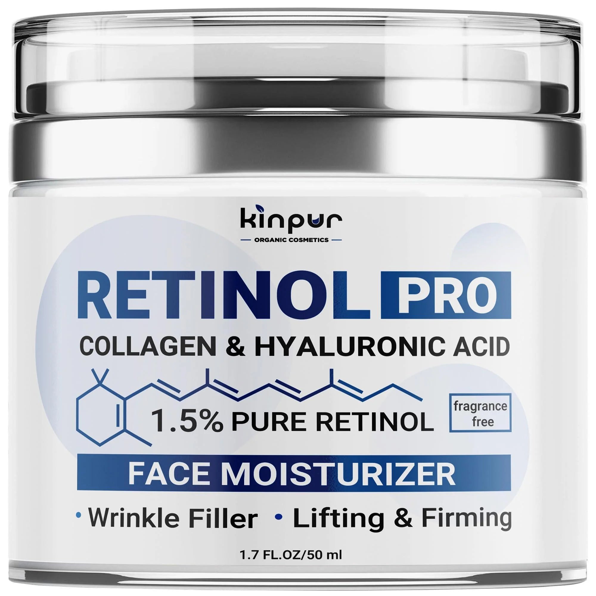 Retinol Pro Collagen Face Cream with Hyaluronic Acid Hydrating Firming Cream